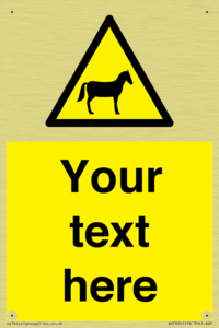 Custom warning horses